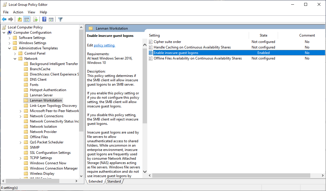 Group Policy Editor Windows 10
